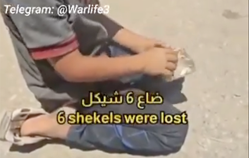 Thumbnail preview image for the video titled: Consoling a young boy selling cakes who lost 6 shekels