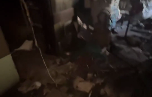 Thumbnail preview image for the video titled: Inside the ruins of Kamal Adwan Hospita, ravaged by Israeli troops