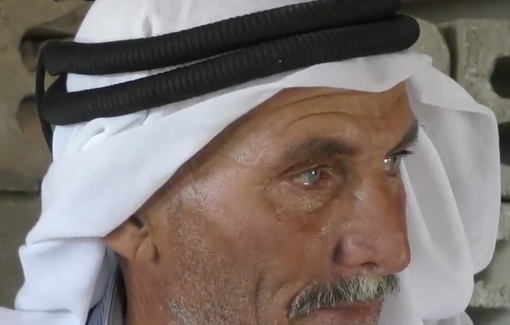 Thumbnail preview image for the video titled: Jibreel Abu ‘Aram (60-year-old shepherd) is imprisoned for ten days after settlers attacked him