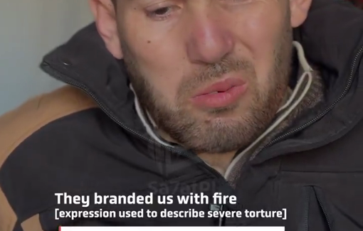 Thumbnail preview image for the video titled: Freed Palestinian recounts Israeli torture