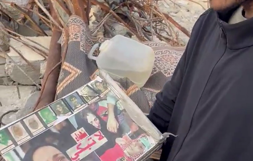 Thumbnail preview image for the video titled: Finding documentation under the rubble of his home in Beit Hanoun