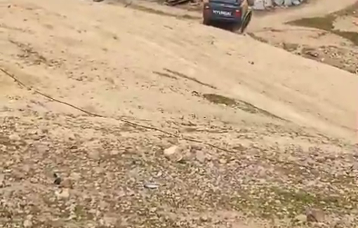 Thumbnail preview image for the video titled: Israeli army demolished two shacks and a room housing solar energy units in the Arab al-Malihyat community northwest of Jericho