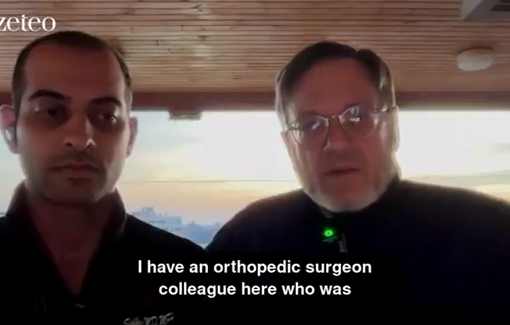 Thumbnail preview image for the video titled: Surgeon's fingers crushed by Israeli forces, threatened with gang rape of his wife