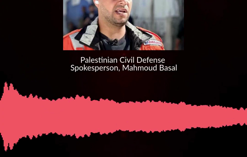 Thumbnail preview image for the video titled: Civil Defense statement on Israel's massacre of rescue team in Rafah