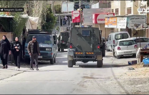 Thumbnail preview image for the video titled: Israeli forces spreads in the Al-Ain camp and its surroundings west of Nablus