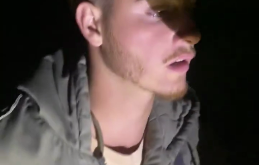 Thumbnail preview image for the video titled: Armed Israeli settlers confronted the activists in al-Farsiya village