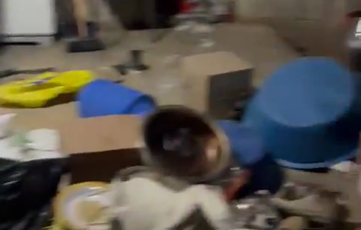 Thumbnail preview image for the video titled: 140 soldier-settlers came back in Jinba during the nigth and demolished everything they could for four hours