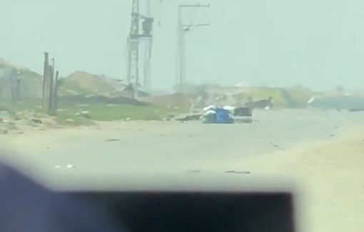 Thumbnail preview image for the video titled: Civilians shot while trying to retrieve a wounded woman