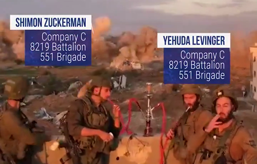 Thumbnail preview image for the video titled: On social media, identified IDF soldiers show themselves committing war crimes