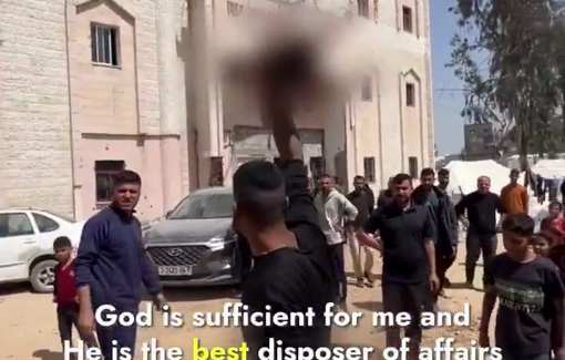 Thumbnail preview image for the video titled: Newborn beheaded in Israeli massacre of UNWA clinic in Jabalia