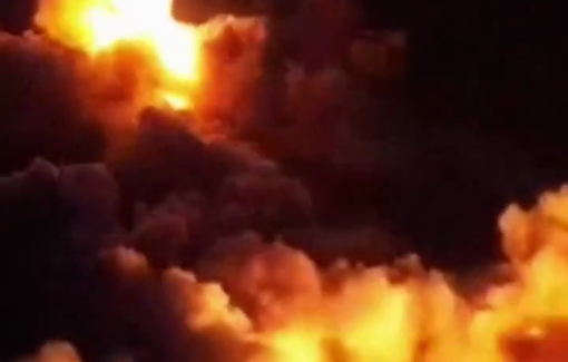 Thumbnail preview image for the video titled: Israeli soldiers share drone footage of blasts from northern West Bank raids