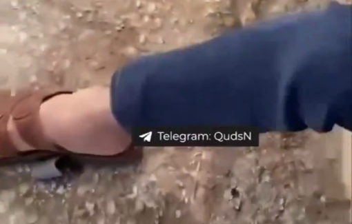 Thumbnail preview image for the video titled: Palestinian youth in Al Fawwar refugee camp brought down an Israeli drone during a raid