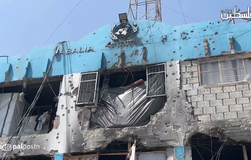 Thumbnail preview image for the video titled: Aftermath of Israeli massacre at UNRWA clinic in Jabalia