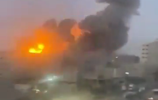 Thumbnail preview image for the video titled: Israeli airstrike on Dar Al-Arqam School in Tuffah