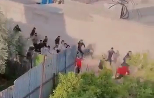 Thumbnail preview image for the video titled: Israeli forces shot and wounded a Palestinian youth during a raid on the Askar refugee camp