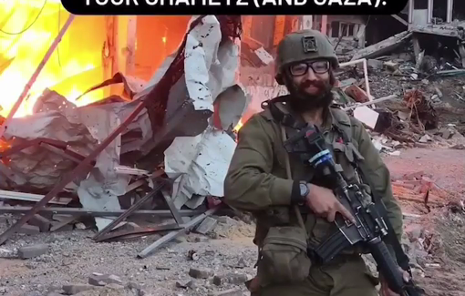 Thumbnail preview image for the video titled: "Don't forget to burn your chametz (and Gaza)!"