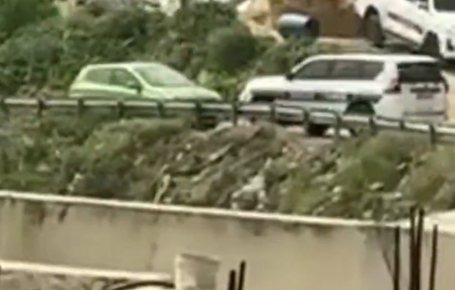 Thumbnail preview image for the video titled: Israeli Municipal crews remove a tent designated for horses in the village of Issawiya in Jerusalem