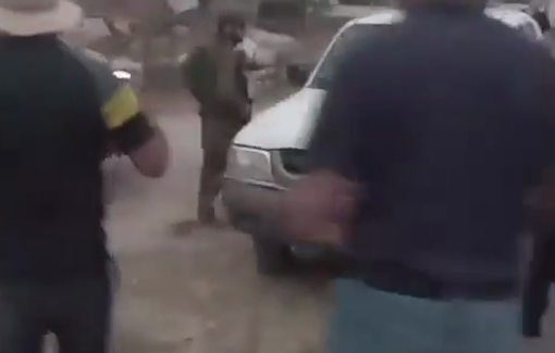 Thumbnail preview image for the video titled: Israeli settlers assault Palestinians in Khirbet Umm al-Khair in Masafer Yatta