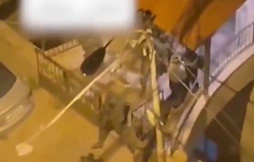 Thumbnail preview image for the video titled: Israeli special forces arresting well-known Palestinian journalist Samer Khuwaira in Nablus