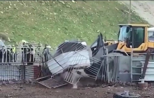 Thumbnail preview image for the video titled: Israeli bulldozed at least four homes in East Jerusalem during the holy month of Ramadan