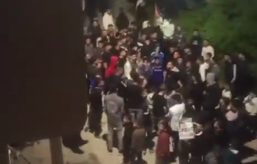 Thumbnail preview image for the video titled: A march is underway in Osarin following the death of detainee Musab Udaily in Israeli jails.