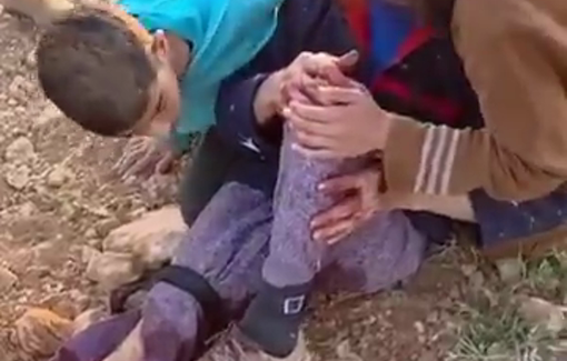 Thumbnail preview image for the video titled: Israeli Settler shoots Palestinian land owner Saeed Al-Amour in Tuwani