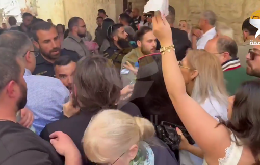 Thumbnail preview image for the video titled: Israeli police attacked Christians during Holy Saturday celebrations in occupied Jerusalem