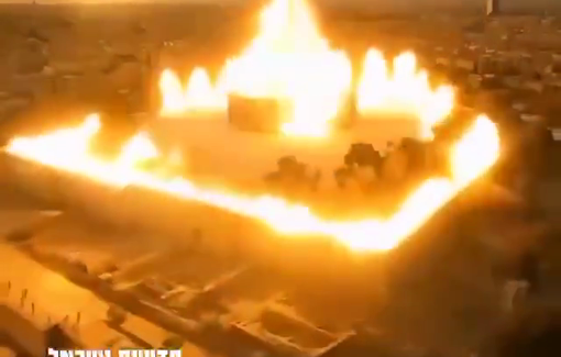 Thumbnail preview image for the video titled: AI video: destroying Al-Aqsa to rebuild the temple and bring the Messiah