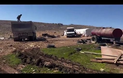 Thumbnail preview image for the video titled: More that 50 people displaced in the communities east of Al Minya east from Bethlehem after a pogrom