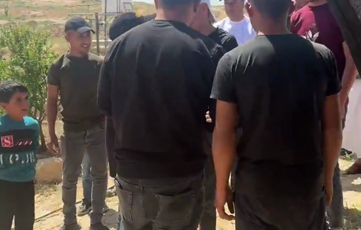 Thumbnail preview image for the video titled: Elya al-Amour (15 y/o) is free after being arrested for a false accusation when his father was shot in her leg by settlers