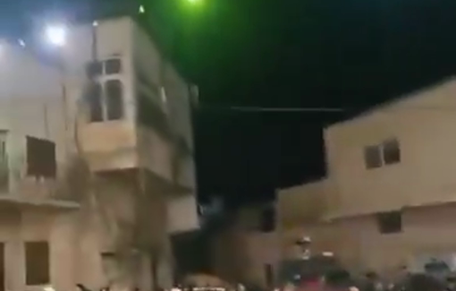 Thumbnail preview image for the video titled: Israeli settlers storm the center of Kifl Haris provoking resident by dances