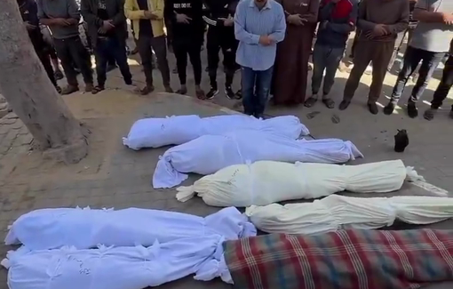 Thumbnail preview image for the video titled: Funeral of the first 10 members of Al-Khour family killed in Israeli bombing of their home