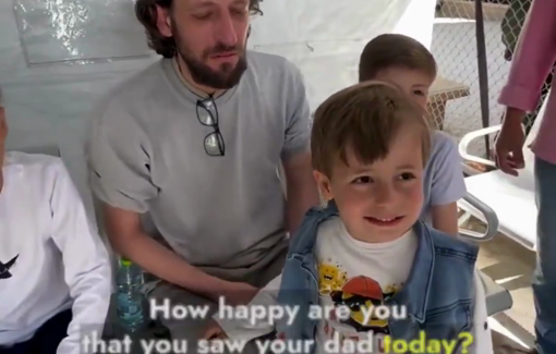 Thumbnail preview image for the video titled: Doctor reunites with his children after enduring Israeli torture camps