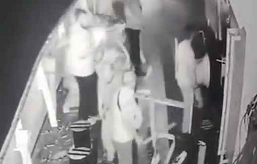 Thumbnail preview image for the video titled: International humanitarian "Gaza Freedom Flotilla" hit by Israeli drones, evacuation needed