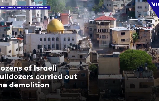 Thumbnail preview image for the video titled: ‘People are lost,’ – Israeli forces demolish over 100 homes in Nur Shams camp in West Bank