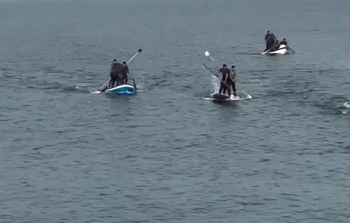 Thumbnail preview image for the video titled: Several Palestinians shot by Israeli navy while fishing to stave in face of engineered starvation