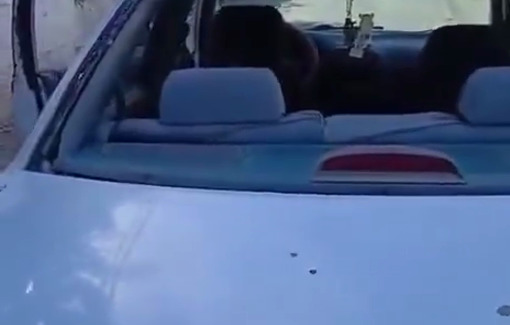 Thumbnail preview image for the video titled: Settlers attacked citizens' property in the village of Ein Qiniya, west of Ramallah