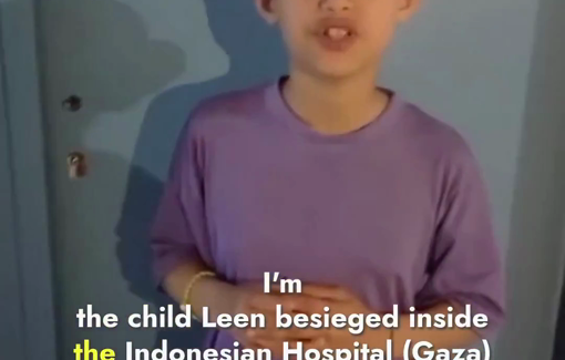 Thumbnail preview image for the video titled: SOS message from inside the Indonesian Hospital during its siege by Israeli tanks