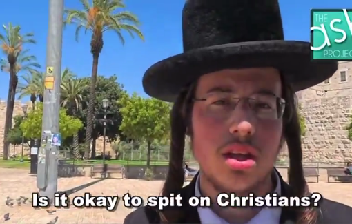 Thumbnail preview image for the video titled: "I spit on the ground if I see a crucifix or Christian—something that is disgusting I spit."