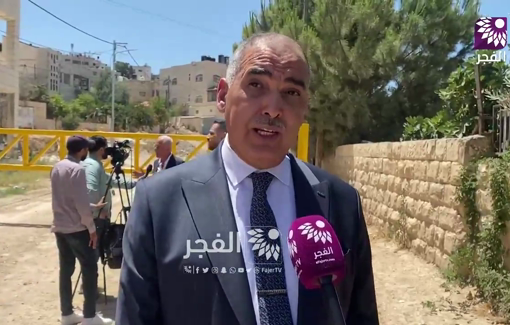 Thumbnail preview image for the video titled: Israeli soldiers opened heavy fire from inside the Jenin RC to the diplomatic delegation