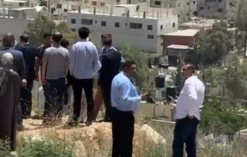 Thumbnail preview image for the video titled: Delegation of over 35 countries briefed on destruction in Tulkarm and Nur Shams RC