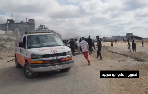 Thumbnail preview image for the video titled: 2 Palestinians killed near Al-Mashtal Hotel