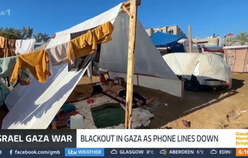 Thumbnail preview image for the video titled: Israeli military dropping leaflets on areas in the south of the Gaza strip ordering people to evacuate