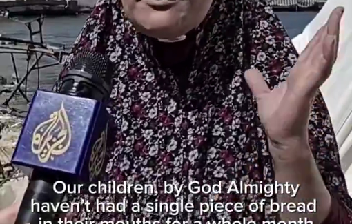 Thumbnail preview image for the video titled: The displaced in Gaza City live on sea water and lentils