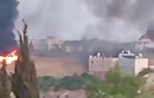 Thumbnail preview image for the video titled: Porgrom on the town of Deir Dibwan near Ramallah