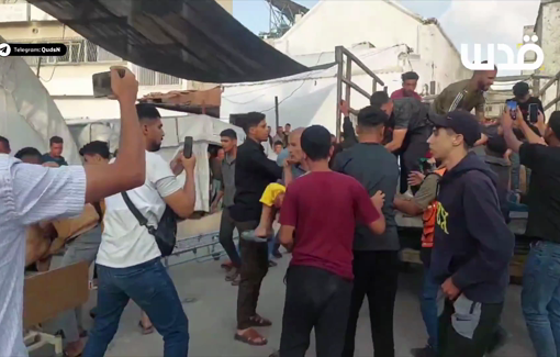 Thumbnail preview image for the video titled: father and son killed and children wounded in Israeli strike on a group of civilians