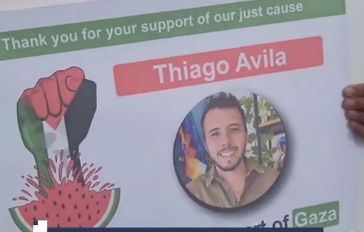 Thumbnail preview image for the video titled: A child from Gaza thanks the crew of the Madleen ship for their compassion as they sail to break the siege