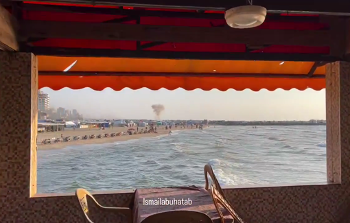 Thumbnail preview image for the video titled: Israel strikes the seaport areas of Gaza