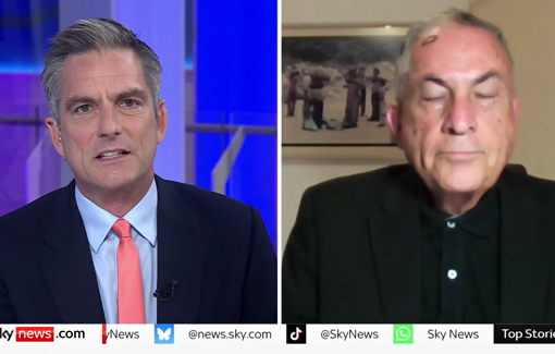 Thumbnail preview image for the video titled: Sky News anchor incitement against the crew of Madleen and Great Thunberg