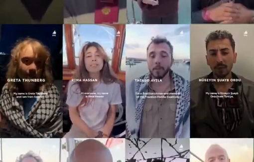 Thumbnail preview image for the video titled: Last messages of the crew members of Madleen before they were arrested